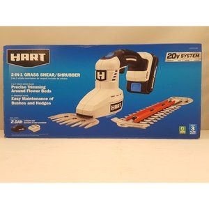 HART 2 N 1 Grass Shear / Shrubber w/ Battery & Fast Charger 20V HGHT021VNM